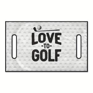 TEMU 1개 골프 카트 시트 커버 - 흰색에 검은색 