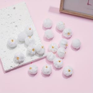 TEMU 30개 푹신한 폼폼 매력 세트, 폴리에스테르 인조 토끼 모피 볼 펜던트 DIY 귀걸이, 팔찌, 주얼리 액세서리, 할로윈 및 크리스마스 선물에 이상적