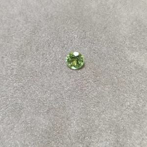 TEMU 천연 페리도트 올리브 그린 라운드 루스 스톤 - DIY 주얼리 제작용 포인트 베이스, 우아한 액세서리 부품 및 핸드메이드 소재