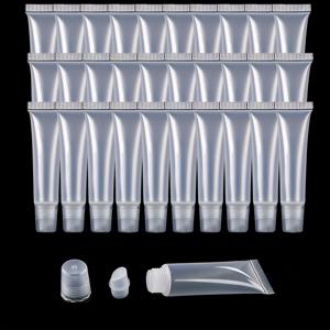 TEMU 30팩 플라스틱 화장품 펌프, 0.34oz/0.51oz 립밤 립글로우 튜브, 리필 가능한 여행 크기 미용 도구, 아로마 프리, 개인 관리 액세서리