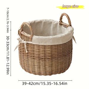 TEMU 발코니나 욕실에 더러운 빨래와 잡다한 물건을 정리하기 위한 대형 패브릭 수납 바구니, 일본 스타일로 디자인된 세탁 바구니|빨래바구니