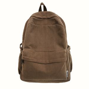 TEMU 여성을 위한 가을/겨울 새로운 패션 니트 소재 이중 어깨 가방, 캐주얼 스트리트웨어 백팩, 세련된 다중 포켓 디자인, 간단한 학생용 백팩, 손세탁 또는 전문 세탁, 단색, 카키, 패턴 없음, 조절 가능한 스트랩, 지퍼 클로저, 폴리에스터 안감, 접이식, 프린팅 없음, 엣지 페인트 없음, 소재는 니트