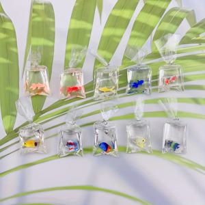 TEMU 보석 제작용 10개 수지 물고기 펜던트, 해양 생물 테마 매력, 물주머니 디자인의 다양한 바다 물고기, 귀걸이 및 목걸이용 스타일 DIY 공예 액세서리 - 금속 도금 없음