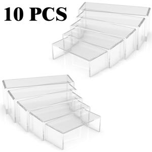 TEMU 5/10개 아크릴 직사각형 투명 디스플레이 스탠드, 장식용, 케이크 및 팝 선반 소매 디스플레이 캐비닛, 종이컵 케이크 스탠드, 디스플레이 스탠드, 디저트 스탠드 할로윈 선물, 미적 방 장식, 홈 장식