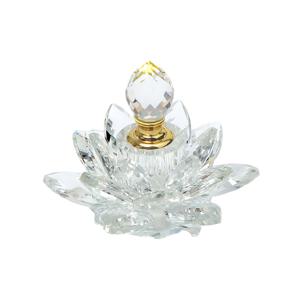 TEMU 크리에이티브 향수 분리형 병 - 연꽃 유리병, 유리 장식용 테이블탑 데코