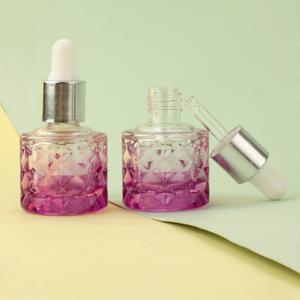 TEMU 2개|3개|5개|10개|20개 그라데이션 퍼플 파인애플 라운드 10ml 리필 가능 화장품 액체 로션 드로퍼 병 휴대용 샘플 에센셜 오일 의약용 오일 분배 병 빈티지 향수 혼합용 빈 병