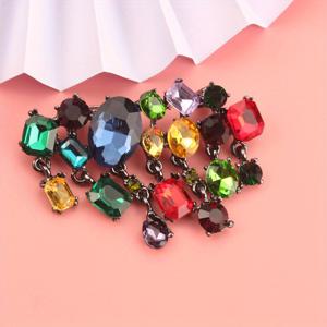 TEMU 워터 드릴 장식 빈티지 브로치, 정교한 풀 핀, 의류 액세서리