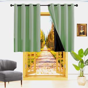 TEMU 1개 검은색 커튼, 단열 안감 - 튼튼하고 가벼운 암막 창문 커튼, 침실, 거실, 사무실용 반투명 프라이버시 패널 - 세탁기 사용 가능한 창문 장식, 홈 데코, 스타일리시 커튼, 내구성 좋은 원단