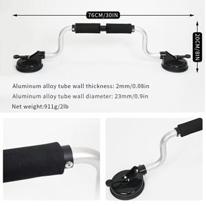 TEMU 코에츠 블랙 카약 & 카누 루프 랙 부스터 - SUV용 쉬운 스냅온 수동 리프트 보조기, 흡착컵 및 나사 포함