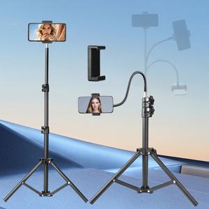 TEMU 1pc ZOMEI 43인치 철제 폰 삼각대 스탠드, 13.7인치 고오스넥, 유연한 금속 호스, 녹화, 시청, 블로깅에 맞춰 조절 가능 - 충전되지 않은 상태