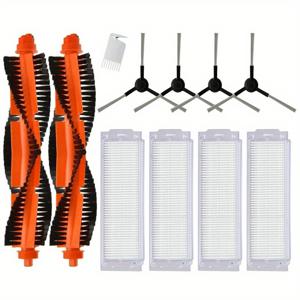 TEMU 샤오미 미 로봇 청소기 & 물걸레용 11피스 호환 액세서리, 미지아 3C/S10/S12/2S 로봇 청소기용 교체 부품, 내구성 있는 플라스틱 부착물, 쉬운 설치 (B106GL STYTJ02YM 호환)