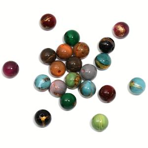 TEMU 10개 세트 다양한 16mm 마블 아크릴 비즈 - 생생한 녹색, 파란색, 보라색, 빨간색 및 오렌지색 - 보석 만들기, 팔찌, 키체인 및 더 많은 것에 완벽한 패션 액세서리 | 마블 디자인 | 부드러운 텍스처