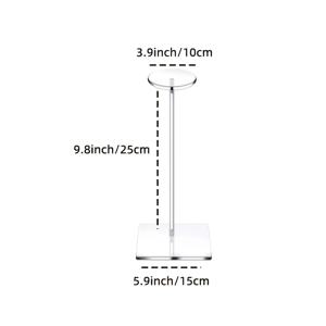 TEMU 1개 투명 아크릴 모자 스탠드 - 어부 모자, 야구 모자 & 가발에 이상적 | 공간 절약, 쉽게 조립, 내구성 및 분리 가능한 수납 선반, 침실, 화장대 & 탈의실용, 화장대 액세서리 | 세련된 디자인 | 아크릴 소재