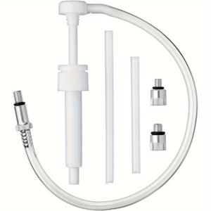 TEMU BAOFALI 8mm/10mm 해양 기어 오일 전달 펌프, 1/4 quart 병용, 금속 스윌 커플링, 유연한 호스, 외부 모터 커넥터 (볼보 펜타 호환되지 않음) - 플라스틱으로 제작