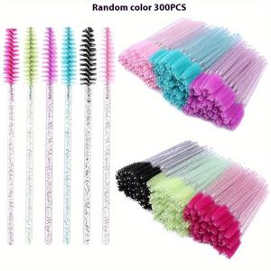 TEMU 100/200/300개 일회용 마스카라 브러쉬 속눈썹 브러쉬 스풀리, 속눈썹 연장, 눈썹 및 메이크업 Tbestmax, 눈썹 관리, 속눈썹 연장 도구, 컴팩트 디자인, 가벼운 도구, 내구성 플라스틱, 고품질 브러쉬 모