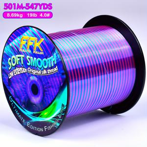 TEMU FFK 슈퍼 블루/퍼플 모노필라멘트 낚싯줄 - 헤비-듀러블 로우-비스 투-컴퓨터블 순수 라인, 스피닝 릴, 플라이 낚시, 민물/바닷물 낚시용 - 501m/547yds 길이
