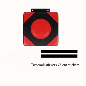 TEMU 무음 벽걸이 펀치백 - 홈 & 체육관 훈련용 유니버설 가죽 & 옥스포드 천 복싱 타겟 - 빨간색 & 검은색 디자인의 실내 복싱 패드, 훈련용 펀치백