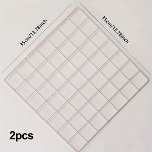 TEMU 2개 세트 - 철 아트 벽걸이 장식 선반, 철망 그리드 사진 벽, 벽 랙, 방 및 기숙사용 디스플레이 보드 - 사진과 장식을 위한 이상적인 선택