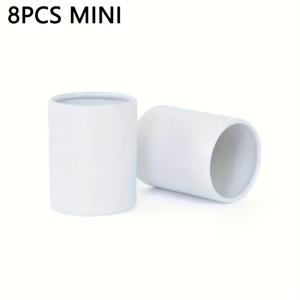 TEMU 8개 미니 포옹 버킷 꽃 상자, 리본이 달린 라운드 종이 부케 포장, 발렌타인데이, 크리스마스, 어머니날, 이스터, 새해 선물에 완벽함, 휴대용 DIY 장미 정리 선물 상자, 휴대용 부케 홀더 | 창의적인 선물 포장 | 제작된 종이 버킷, 꽃을 위한 상자