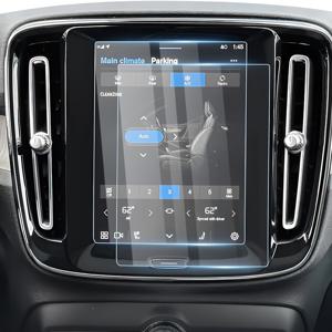 TEMU 볼보 XC40 XC60 XC90 S60 S90 V60 V90 2017-2024 2025용 8.7인치 터치스크린 강화유리 보호필름, 울트라 클리어 안티글레어 차량용 스크린 커버, 볼보 액세서리