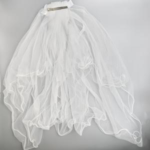 TEMU 화이트 웨딩 브라이덜 베일 - 여성용 소프트 메쉬 튈 케이프 숄, 신부를 위한 폴리에스터 결혼식 망토, 우아한 웨딩 숄