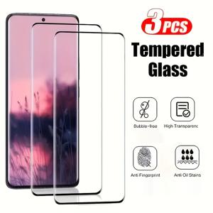 TEMU 삼성 S25 울트라/S25+/S24 울트라/S24/S24+/S23 울트라/S23/S23+/S22 울트라/S22/S22+/S21 울트라/S21/S21+/S20 울트라/S20/S20+/S23 FE/S21 FE/S20 FE/S10E/S10+/S10 5G/노트 20 울트라/노트 20 3개 세트 강화 유리 스크린 보호기