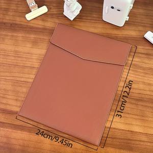 TEMU 방수 자석 버클 A4 문서 가방 - 노트북, 공책 및 사무용품을 위한 다중 수납 공간이 있는 클래식 비즈니스 브리프케이스 봉투 - 전문가를 위한 안전하고 내구성 있는 정리함, 슬림한 디자인, 고품질 소재|방수가방