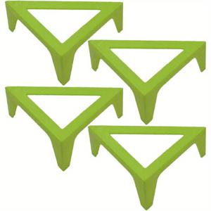 TEMU 4개 조절 가능한 캔버스 이젤 스탠드 세트 - 공간 절약형 삼각 브래킷, 그림 및 디스플레이용, 캐비닛 도어/블라인드/가구/DIY 프로젝트용 레드 & 그린 플라스틱 홀더, 스튜디오 필수품, 컴팩트 디자인, 다기능 사용 가능, 견고한 구조