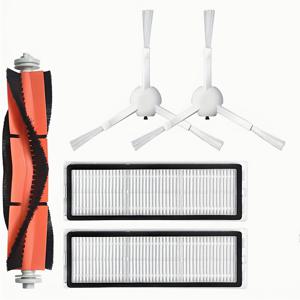 TEMU 샤오미 1C/2C/1T, 드림 F9, 미지아 1C STYTJ01ZHM 진공 청소기용 교체 액세서리 5개 세트 - 메인 브러시 1개, 필터 2개, 사이드 브러시 2개 포함, 청소 도구,컴팩트 디자인,내구성 있는 부품,내마모성 소재,오래 지속되는 부품,흡입 노즐,바쁜 가정들,반려동물 주인