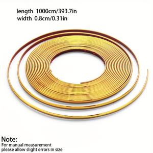 TEMU 1개, 10m 길이의 PVC 자체 접착 벽지 경계 장식 스트립, 가정 및 가구 경계에 사용할 수 있음 - 내구성 있는 비닐 장식 스티커, 문 및 창틀 프레임 밀봉에 사용할 수 있음