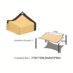 TEMU 초대형 크기, 두꺼운 고밀도 블라인드 천, 여름 햇빛 차단 및 냉각을 위한 90% 햇빛 차단율, 야외 햇빛 차단 천막, 마당, 테라스, 정원 및 발코니에 햇빛과 바람을 차단하기 위한 야외 햇빛 차단 천막.