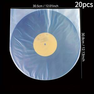 TEMU 20/40개 고품질 비닐 레코드 커버 - 내구성, 방전, 산성 방지 12