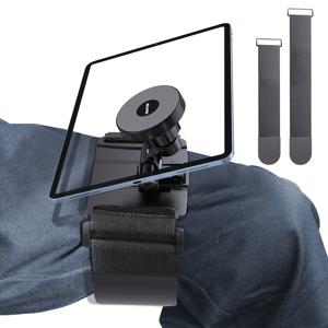 TEMU OHLPRO 태블릿 자석 홀더, iPad 및 7-11인치 태블릿용 비행사 무릎보드, 무릎에 안전하게 착용할 수 있는 업그레이드된 2개 스트랩, 조절 가능한 시청 각도, ABS 플라스틱, 항공 및 시청에 이상적, 비행사 액세서리