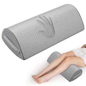 TEMU 1개 다리 높이 조절 베개, 등 자는 사람을 위한 무릎 쿠션, 옆으로 자는 사람의 허리와 엉덩이 통증 완화, 수면 및 독서용 혈액 순환 개선 패드, 이상적인 웨지 쿠션