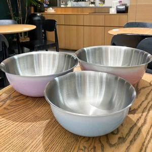 TEMU 3피스 스테인리스 스틸 믹싱 볼 세트 - 내구성 있고 식품 안전, 요리 및 베이킹용 다목적 주방 그릇 - 크리스마스, 할로윈, 부활절, 추수감사절에 완벽함