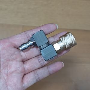 TEMU 회전 및 조절 가능한 구부러짐이 있는 고압 물총, 스프레이 노즐 어댑터, 청소기 액세서리