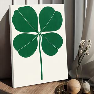 TEMU 지라드 1970년 전시회 오리지널 빈티지 포스터 - 기하학적 추상 아르데코 벽 장식, 솔리드 그린 & 화이트 캔버스 프린트, 랩드 캔버스 프레임, 거실, 침실, 사무실, 기숙사 장식용 후크 장착