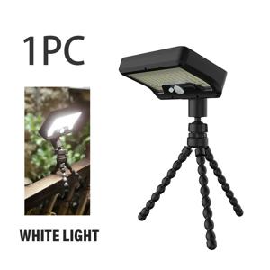 TEMU 1개 상업용 태양광 모션 센서등, 접이식 유연한 장착 브래킷 포함, 92 LED 가로등, 3가지 모드 자동 On/Off, 실외 지부, 텐트, 캠핑, 정원 파티오 데크 울타리 벽 장식에 적합