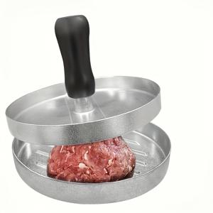 TEMU 1개 햄버그 고기 압축기, 원형 몰드로 고기 충전물을 빠르게 성형. 소고기 파이, 햄버거 고기, 보조식품용 육수, 쌀과 채소 롤에 호환됩니다. 음식 준비, 햄버거 패티 메이커, 쉬운 프레스 몰드, 컴팩트한 디자인, 알루미늄 몰드, 고품질 재료, 푸드 프레스, 주방 도구, 버거 애호가, 전문 셰프