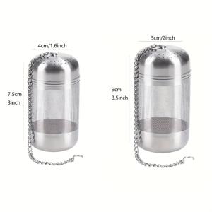 TEMU 2개의 스테인레스 스틸 차 인퓨저 볼 세트, L 및 M 크기 포함. 내구성과 녹방성에 강한 미세 메쉬 차 스트레이너. 가정, 레스토랑, 호텔 및 사무실 사용에 적합 - 고품질 SUS 304 차 스트레이너 도구.
