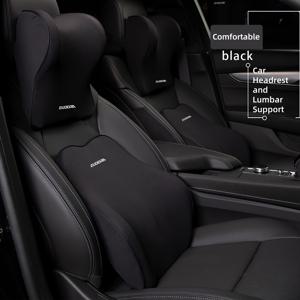 TEMU 1대 세트 자동차 헤드레스트 목 지원 요추 쿠션 메모리 폼 시트 백서트 쿠션 새로운 자동차 헤드레스트 및 허리 지원