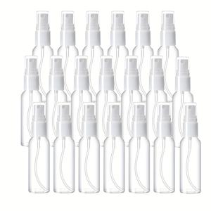 TEMU 20개 50ml/1.69oz 미세 연기 빈 스프레이 병, 투명 플라스틱 미니 여행 병 세트, 화장품, 향수, 액체용 소형 재충전 가능한 액체 용기 (무료 선물 2개의 관과 24개의 라벨)
