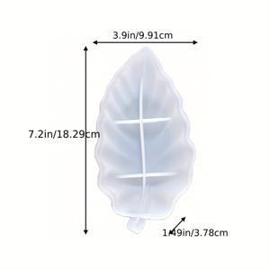 TEMU 1개 DIY 잎사귀 모양 실리콘 몰드 - 잎사귀 디테일, 비점착 유연 몰드, 콘크리트, 레진, 클레이 공예용 - 쉽게 분리 가능, 주얼리 제작, 레진 아트, 클레이 트레이 - DIY 공예