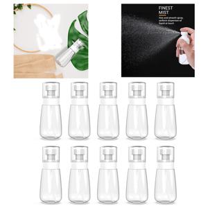 TEMU 10개입 100ml 여행용 미스트 스프레이 병 - 누수 방지 BPS 프리 플라스틱, 향료 없음 (토너, 페이셜 & 헤어 미스트, 에센셜 오일), 컴팩트 휴대용 정밀 노즐, 투명 컨테이너, 경량 디자인, 고급스러운 스피레이, 홈&여행용 미스트 스프레이, 뷰티 루틴, 세안 및 헤어 케어|오일스프레이