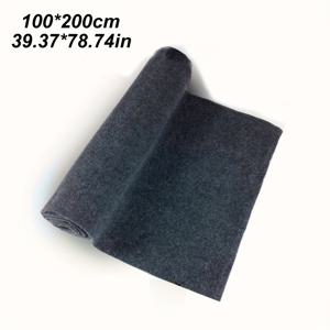 TEMU 1x2m 난연 고밀도 미끄럼방지 펠트 카펫 라이너 - 내구성 폴리에스터 부직포, 자동차·트럭·캠퍼·픽업용 범용 설치, 안전한 바닥 보호