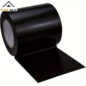 TEMU 1개 헤비듀티 에틸렌 비닐 폴리에스터 수리 테이프, 4인치 x 66피트 - 올웨더 블랙 패브릭 테이프, 보트, RV, 텐트, 캔버스 우산용 - 내구성 강화, 찢김 방지, 광택 표면, 야외 사용 가능