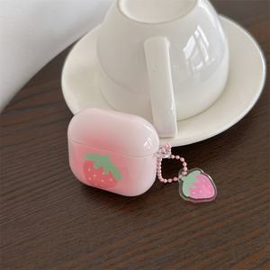 TEMU 애플 에어팟 프로 2/프로/4/3/2용 컬러풀 스트로베리 이어폰 케이스 - 여성에게 완벽한 스타일리시하고 미니멀한 디자인의 딸기 매력