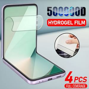 TEMU 삼성 갤럭시 Z 플립 7/6/5/4/3 5G, 플립7/플립6/플립5/플립4/플립3 호환 투명 하이드로겔 보호 필름 4개 세트 [초슬림] [고감도] 소프트 TPU 유연 스크린 프로텍터