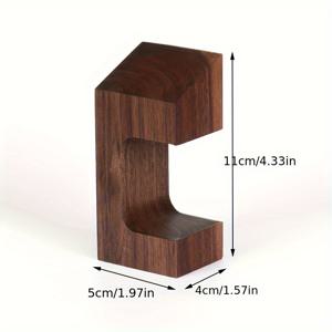 TEMU 1개 시계 거치대 - 견고한 천연 원목 제작, 디자인, 스크래치 방지 표면, 공간 절약형 데스크/옷장/선반 정리함 - /디지털 시계 호환 가능 - 우아한 홈/오피스 장식품 - 시계 애호가를 위한 이상적인 선물