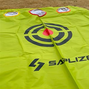 TEMU 1개 SAPLIZE 골프 타겟 연습용 천 - 불아이 디자인, 밝은 그린 실내/야외 퍼팅 매트, 드라이버·아이언·웨지용 내구성 휴대용 트레이닝 도구 - 집, 차고, 드라이빙 레인지에서 정확도 및 스윙 일관성 향상에 완벽한 다목적 패브릭